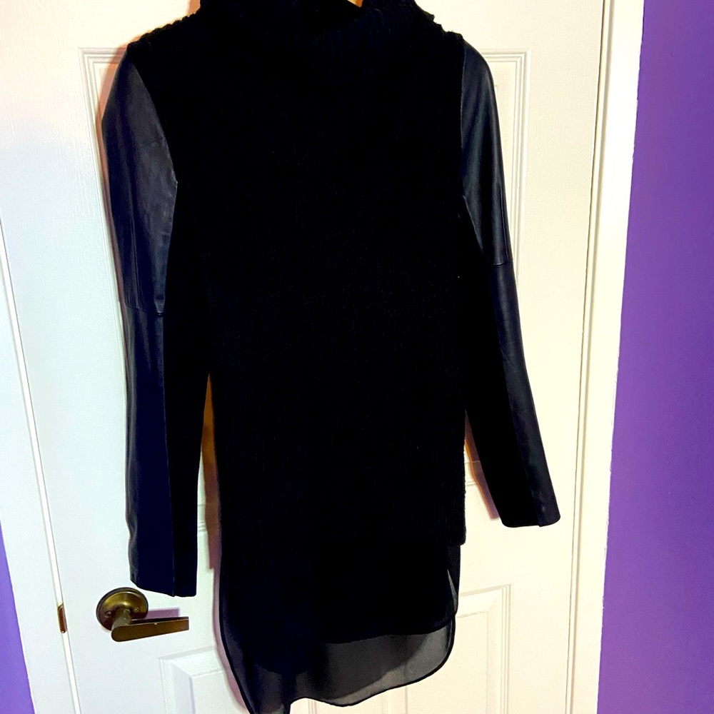 RUDSAK wool and leather sweater